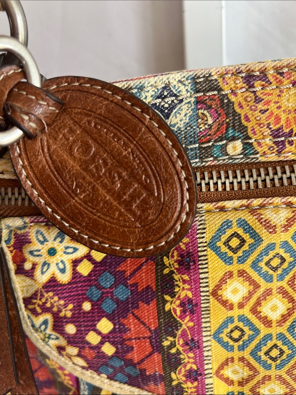 Fossil Multicolor Quilted Patchwork Crossbody Bag - Picture 2 of 16